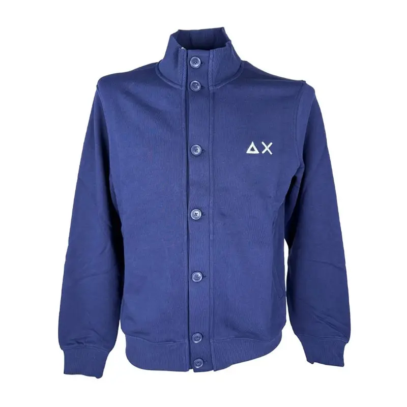 Sun 68 Felpa Bottoni Blu Uomo S