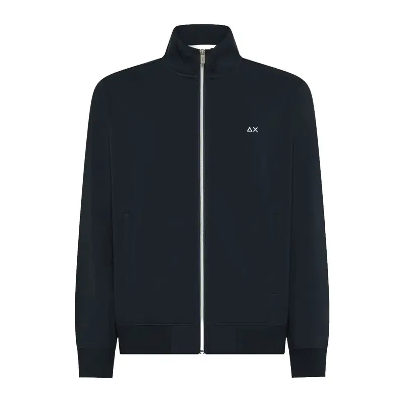 Sun 68 FELPA CON CERNIERA Piquet Blu Uomo L