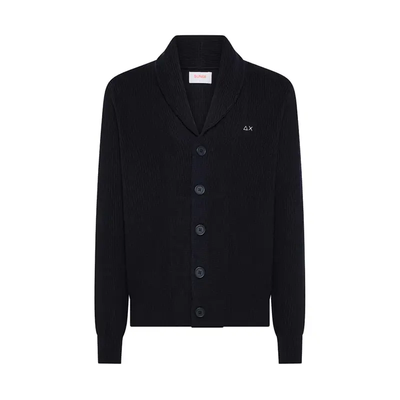 Sun 68 Maglia Maniche Lunghe Full Zip Blu Uomo S