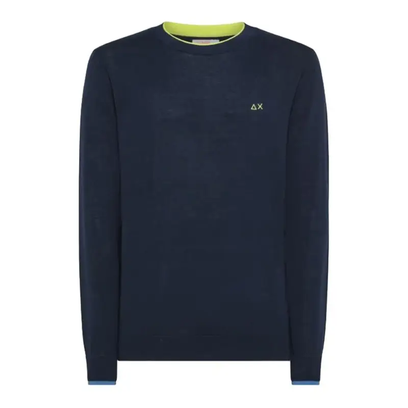 Sun 68 Maglia Maniche Lunghe Giro Blu Uomo S