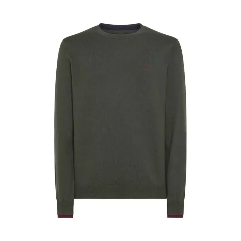 Sun 68 Maglioncino Doppio Collo Verde Uomo S