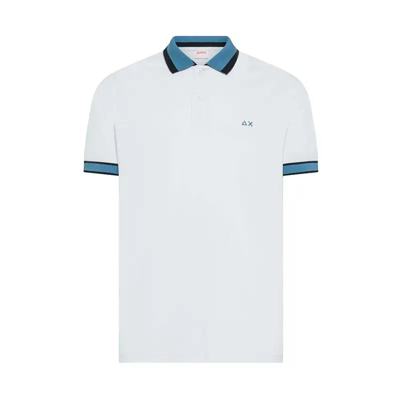 Sun 68 Polo Multistripe Bianco Uomo M