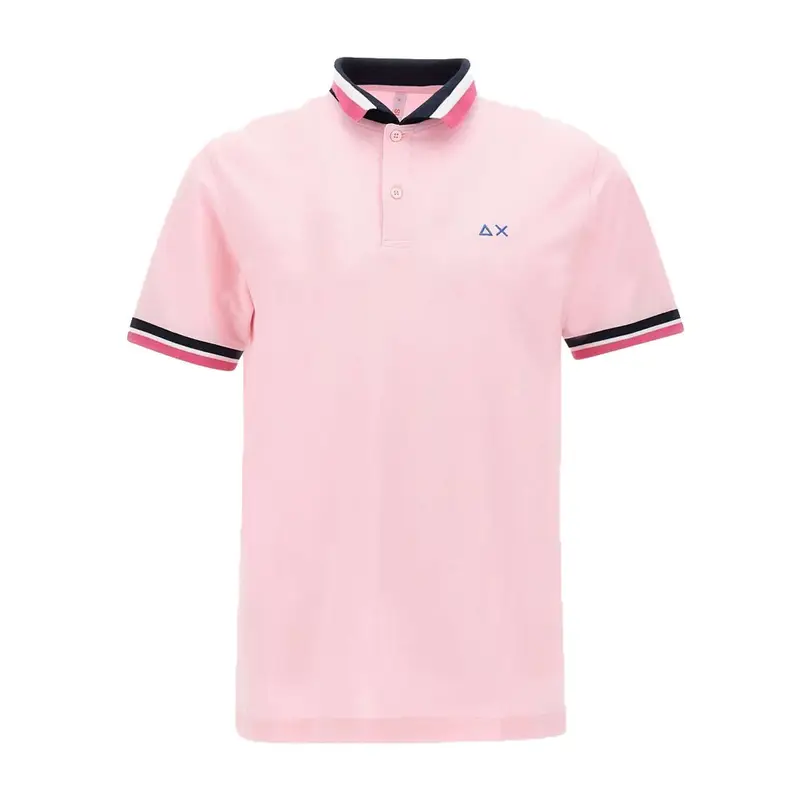 Sun 68 Polo Multistripe Rosa Uomo M