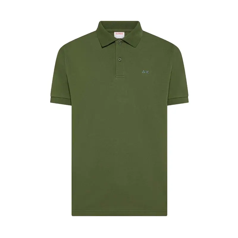 Sun 68 Polo Print Collo Fantasia Verde Uomo L