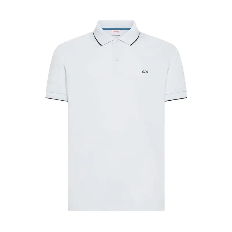 Sun 68 Polo Small Stripe Bianco Uomo L