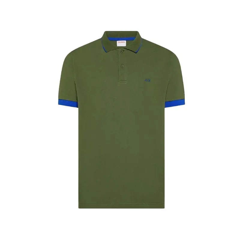 Sun 68 Polo Small Stripe Fluo Verde Uomo XXL