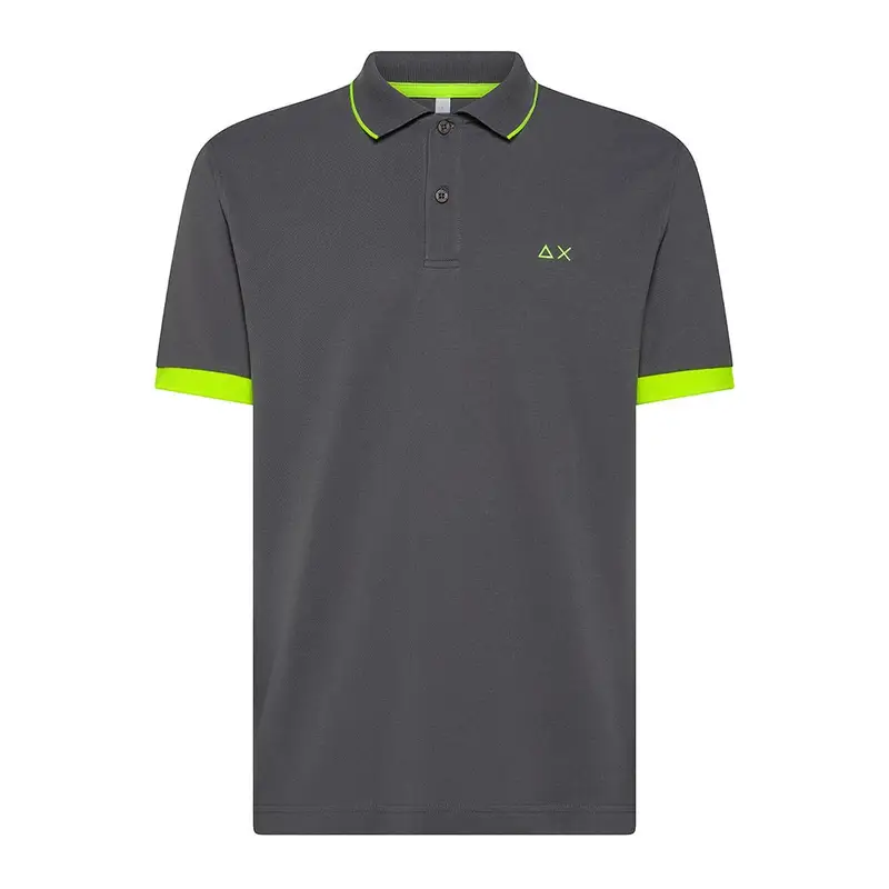 Sun 68 Polo Smallstripe Fluo Ink Uomo S