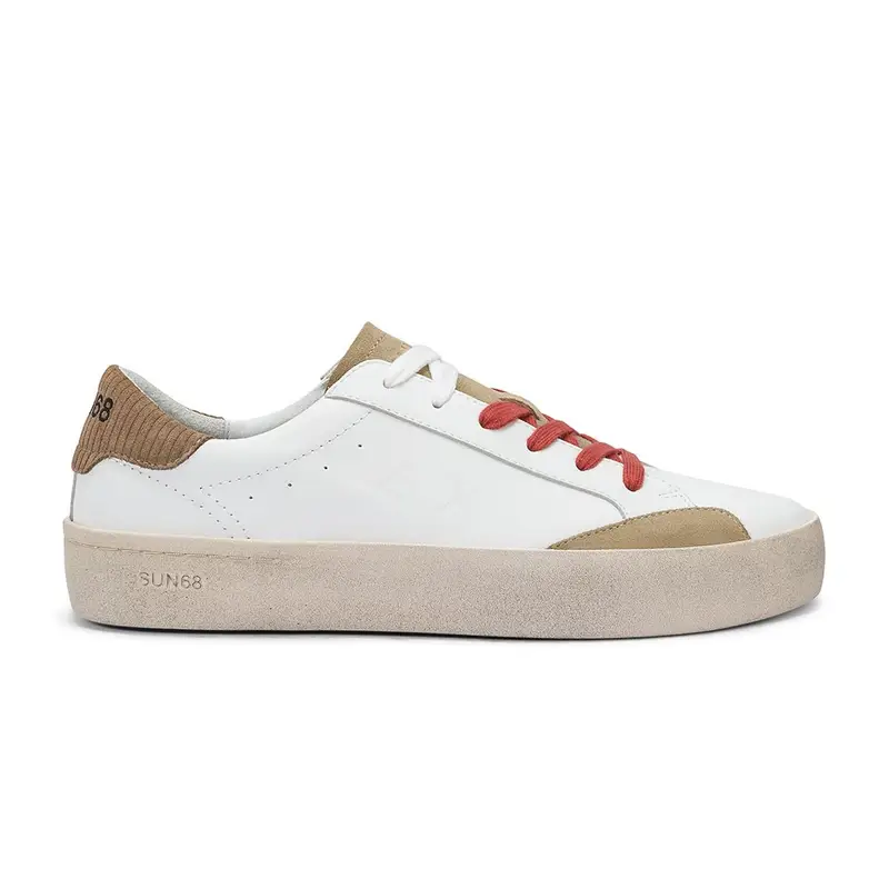 Sun 68 Street Lea Bianco Bordo - Sneakers Uomo EUR 45