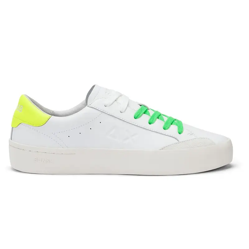 Sun 68 Street Lea Bianco Giallo Fluo - Sneakers Uomo EUR 42