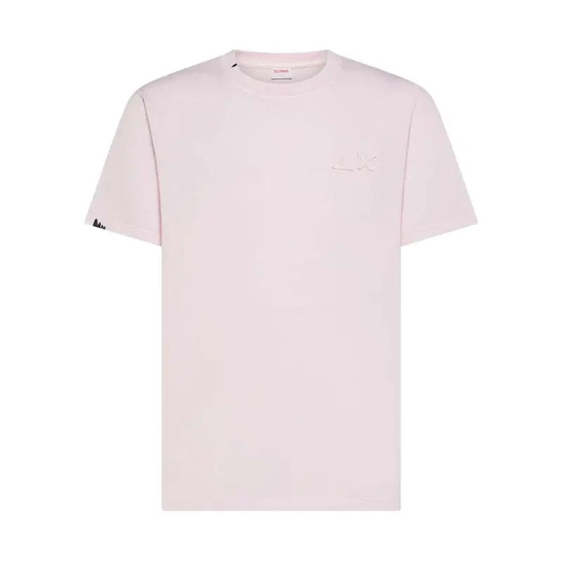 Sun 68 T-Shirt Logo Rosa Uomo L