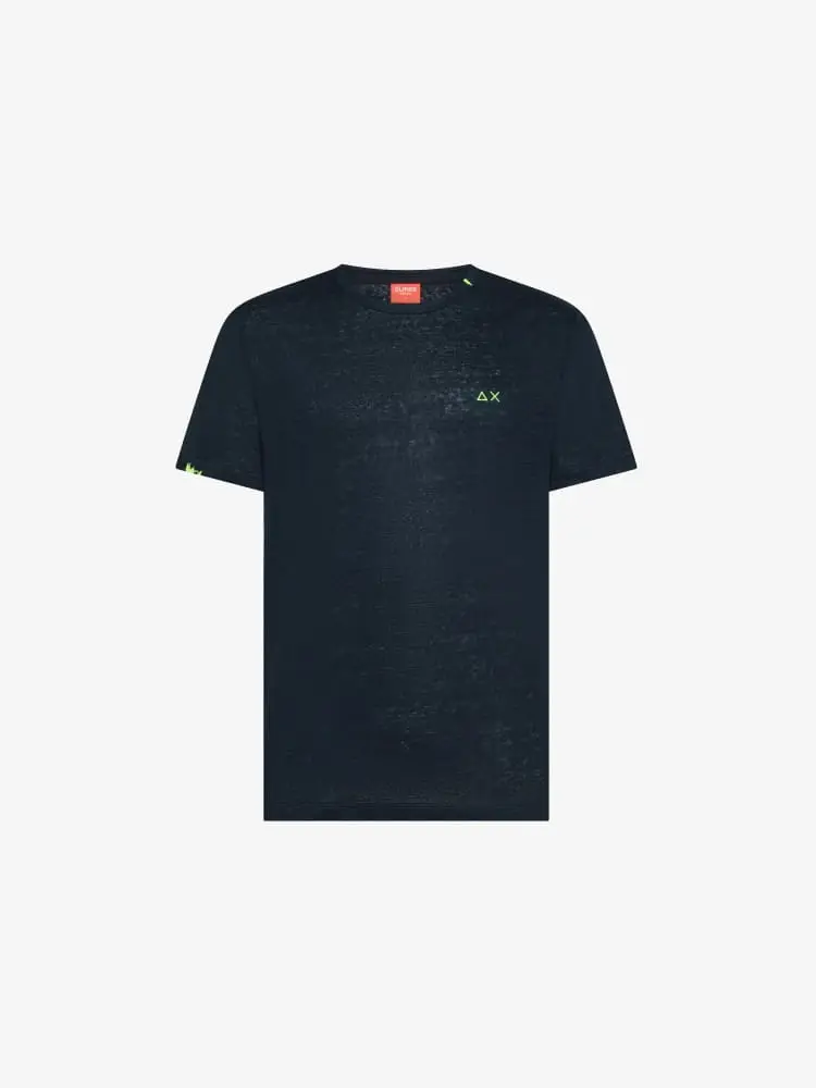 tshirt blu navy uomo mini logo