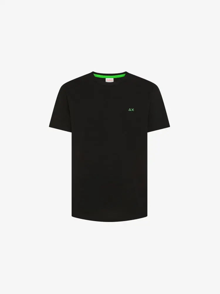 tshirt nera uomo mini logo