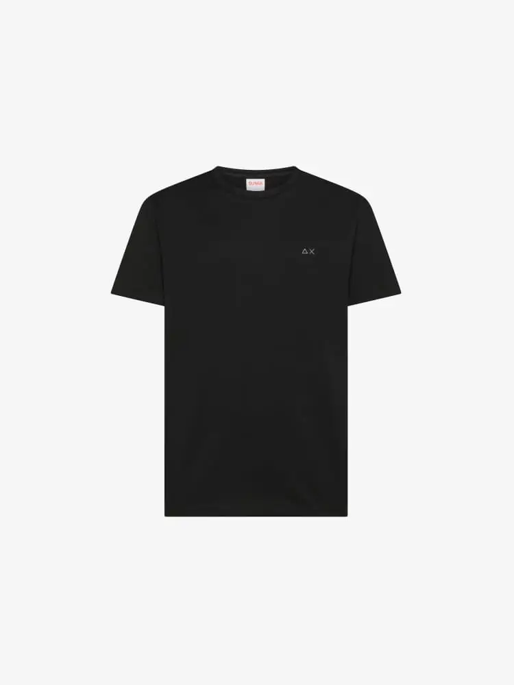 tshirt nera uomo mini logo