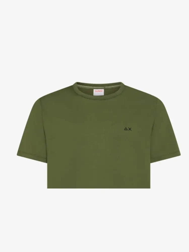 tshirt verde militare uomo mini logo miniatura 2