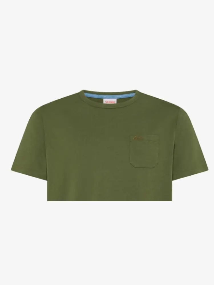 tshirt verde scuro uomo mini logo miniatura 2
