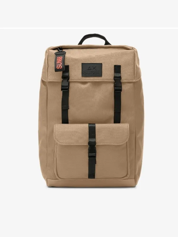 zaino everyday in nylon beige scuro