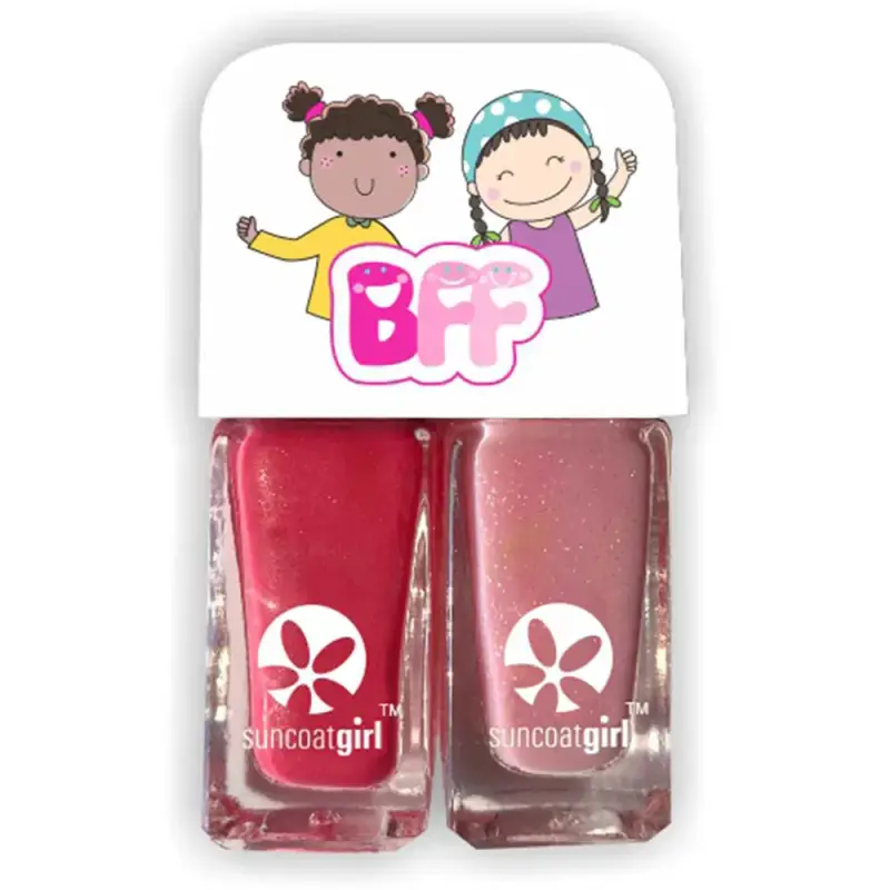 Girl Duo di Smalto Sweeties Rosa Brillante + Rosa Pallido Glitterato 2 x5 ml