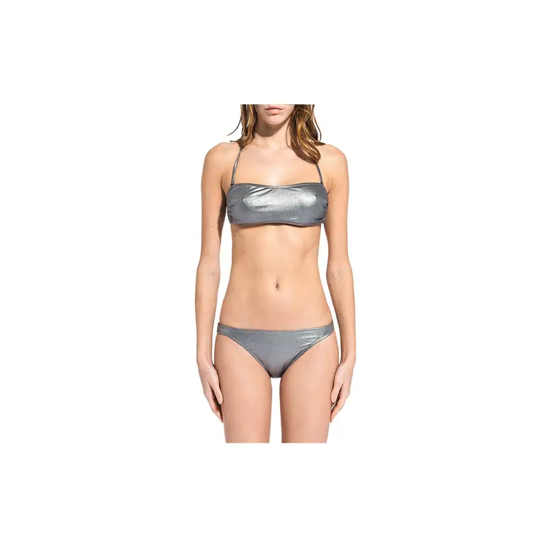 Bikini Donna Fascia Lurex Argento 38