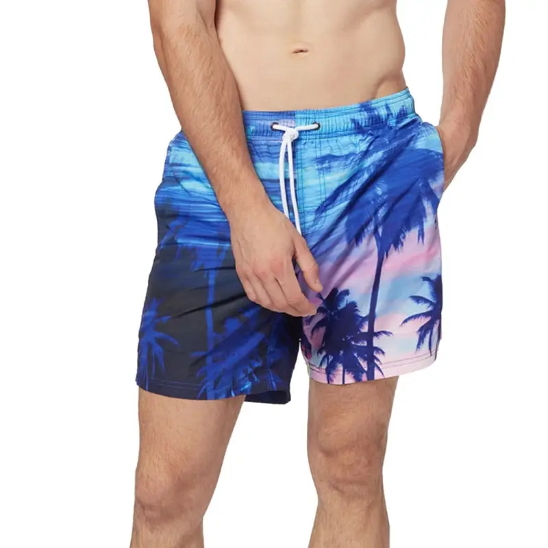 Costume Boxer 16 Fantasia Palme Rosa Uomo L