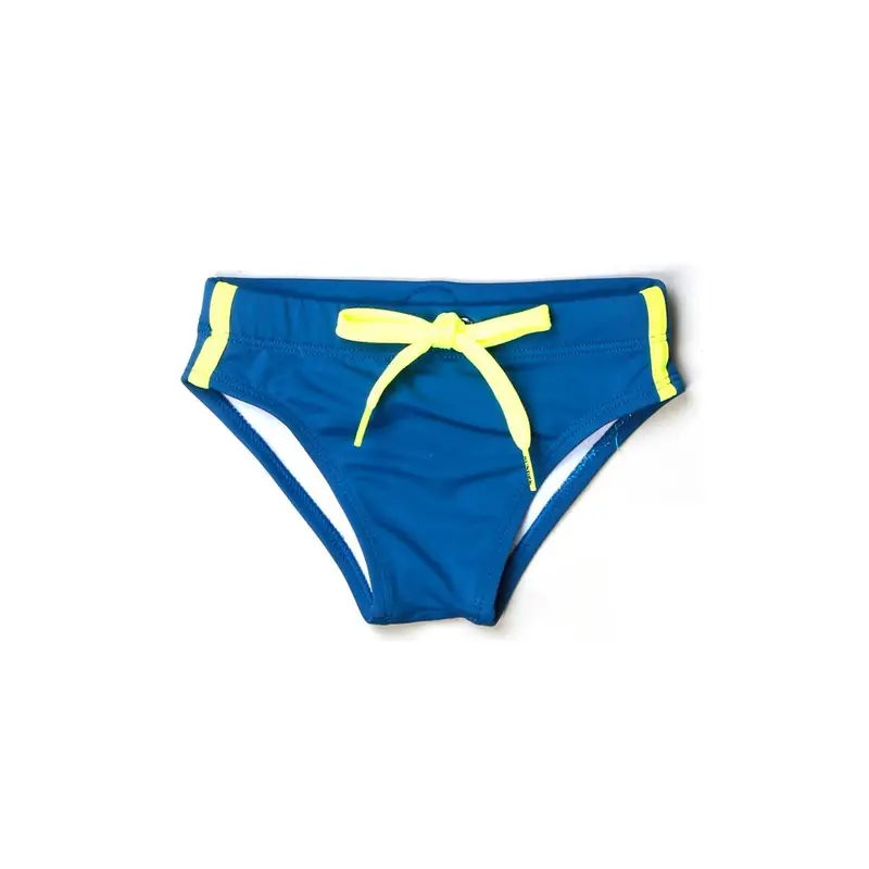Costume Slip Scritta Dietro Blu Bambino 16 Anni