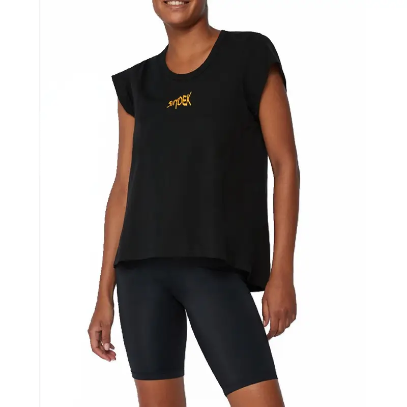 T-Shirt Mare Logo Nero Donna L