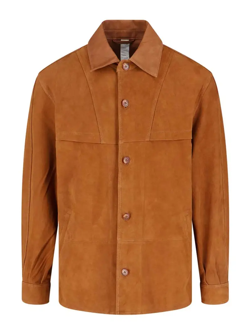 Camicia Suede Marrone