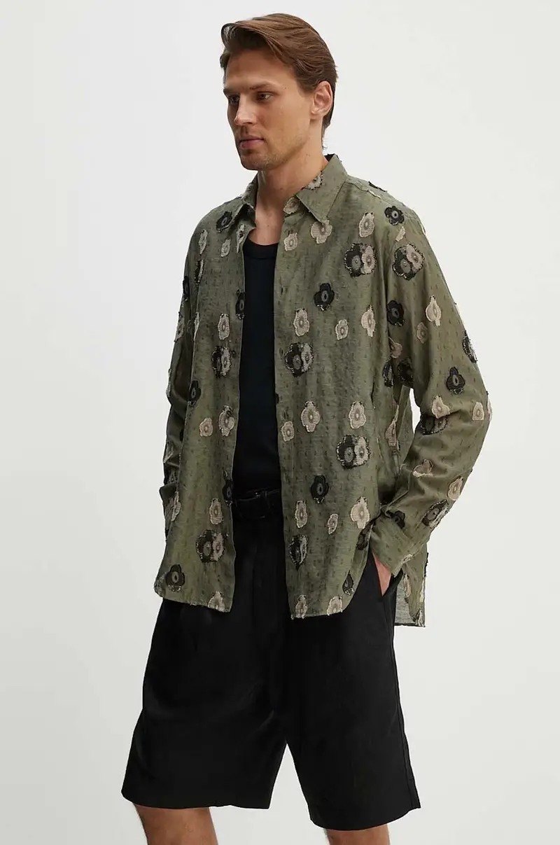 camicia uomo colore verde 1224