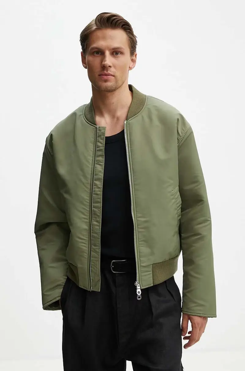 giacca bomber uomo colore verde 4140