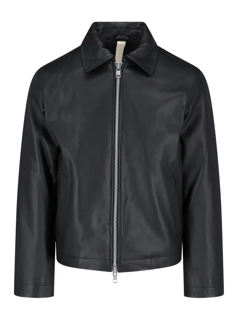 Giacca In Pelle Nero