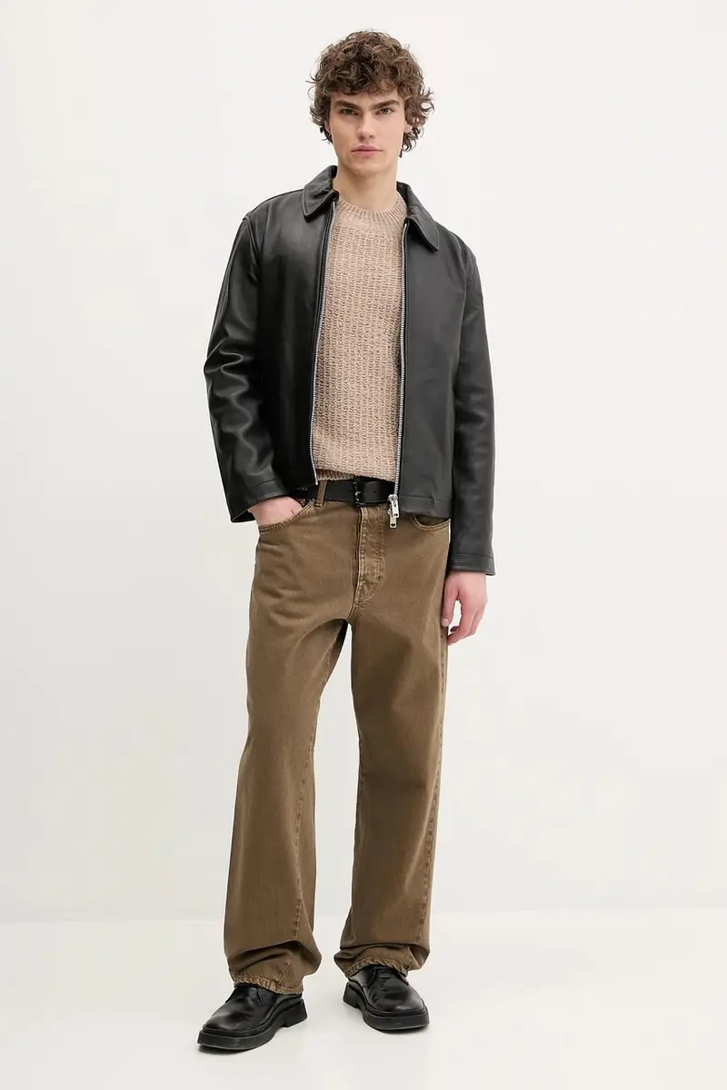 maglione uomo colore beige 3064 miniatura 2