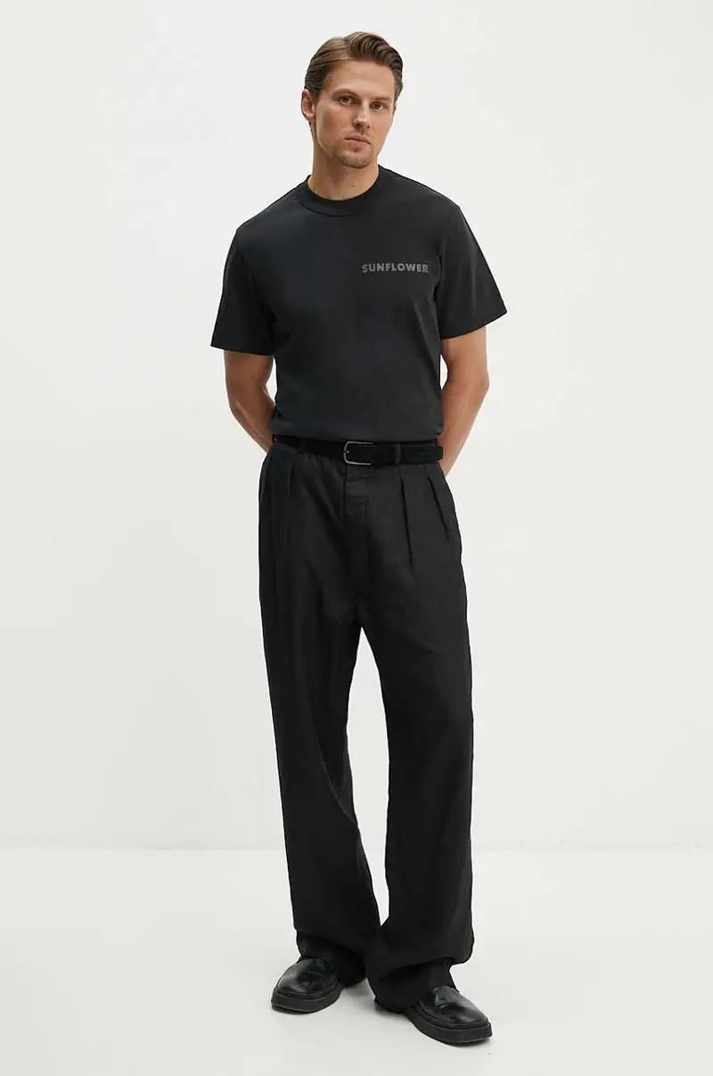 Sunflower T-shirt Uomo Nero 3326722 miniatura 2