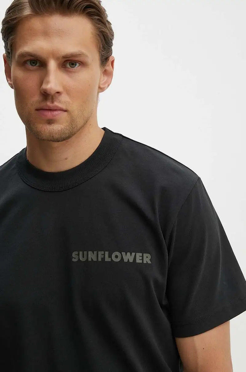 Sunflower T-shirt Uomo Nero 3326722 miniatura 4