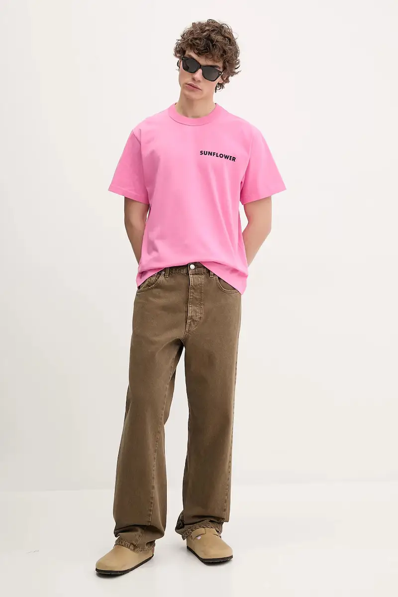 Sunflower T-shirt Uomo Rosa 3338290 miniatura 2