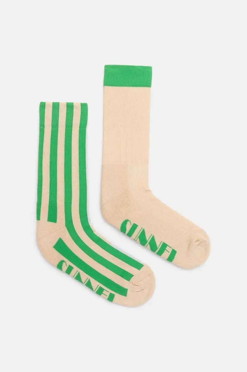 calzini pacco da 2 colore beige SACCXSAC001