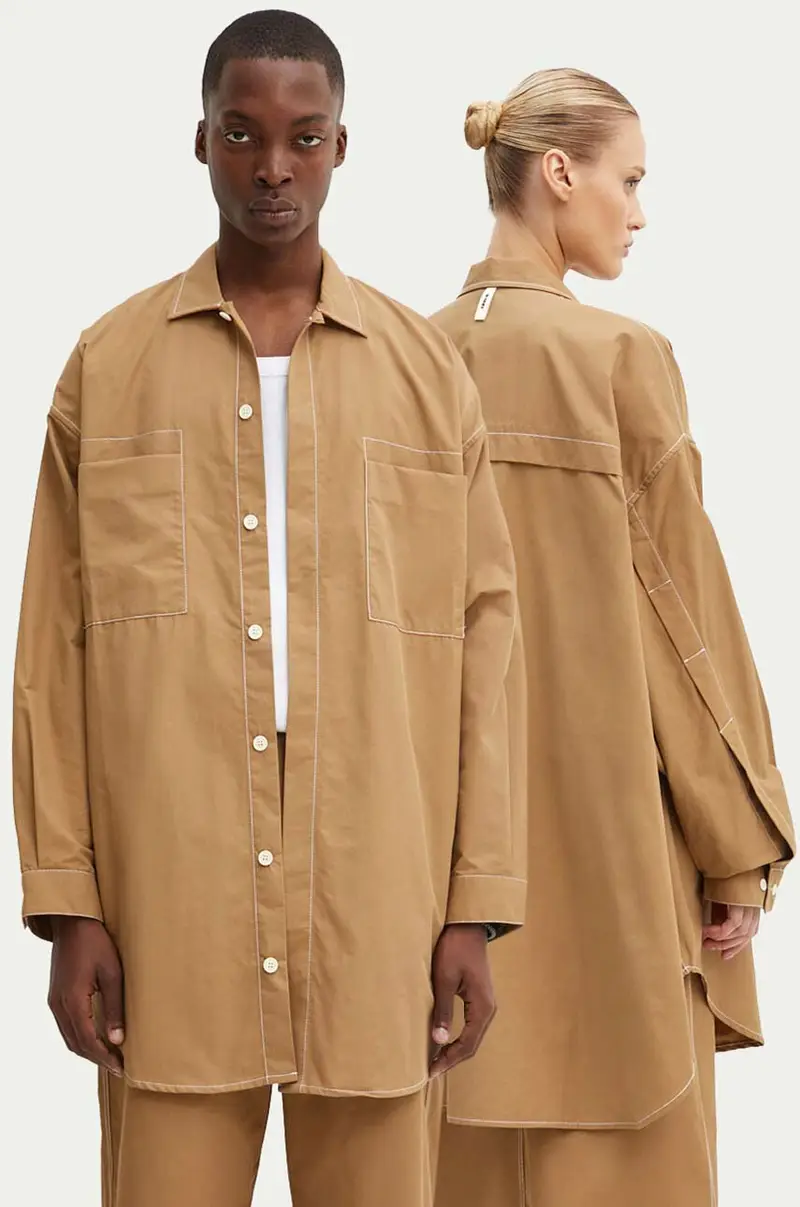 camicia colore beige RTWXSHR005