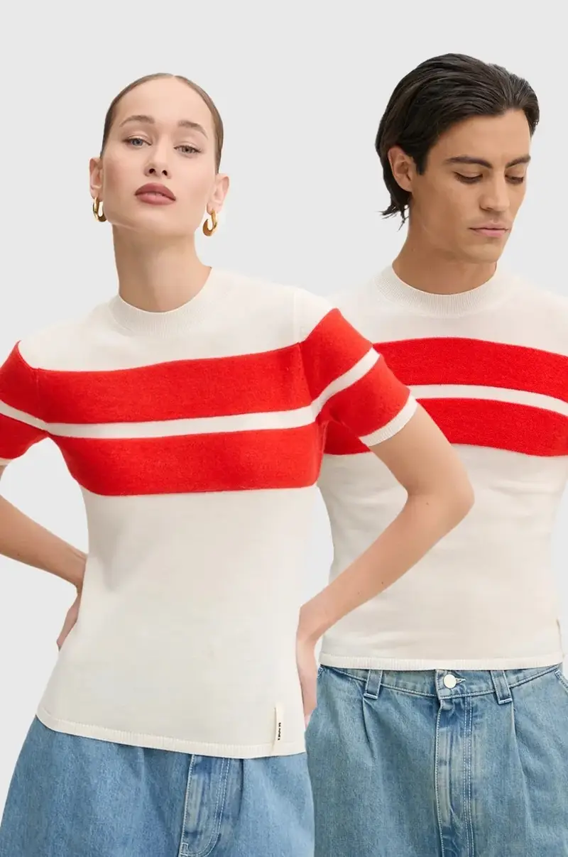 maglione in lana colore beige RTWXKNW003