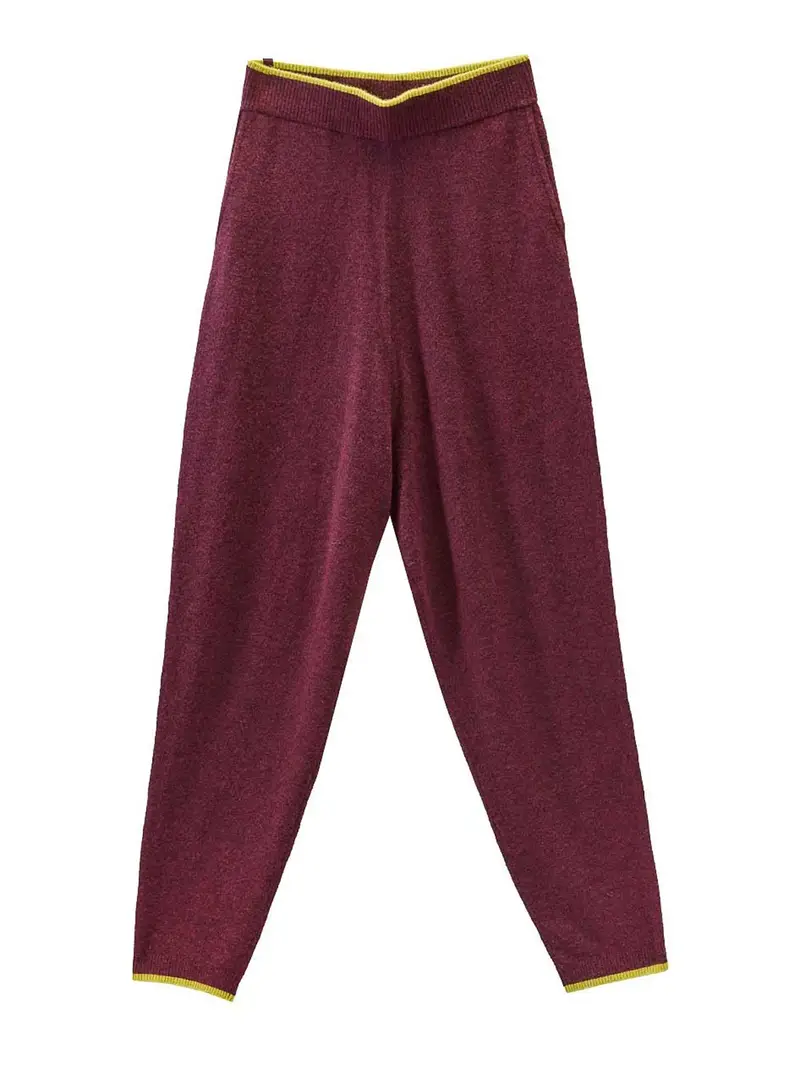 Pantaloni Rosso Scuro