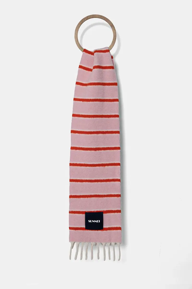 sciarpa in lana colore rosa ACCXSAC009