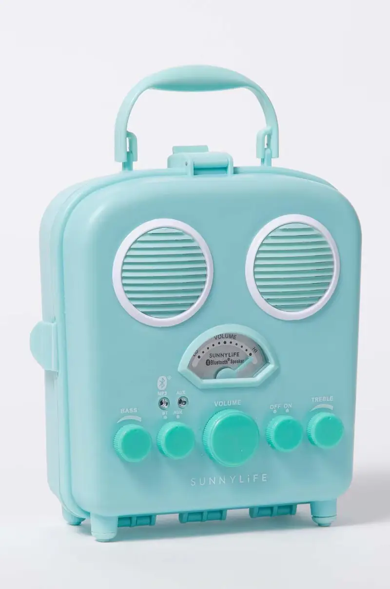 borsa termica con autoparlante Beach Sounds Turchese miniatura 2