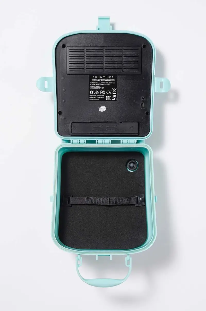 borsa termica con autoparlante Beach Sounds Turchese miniatura 4