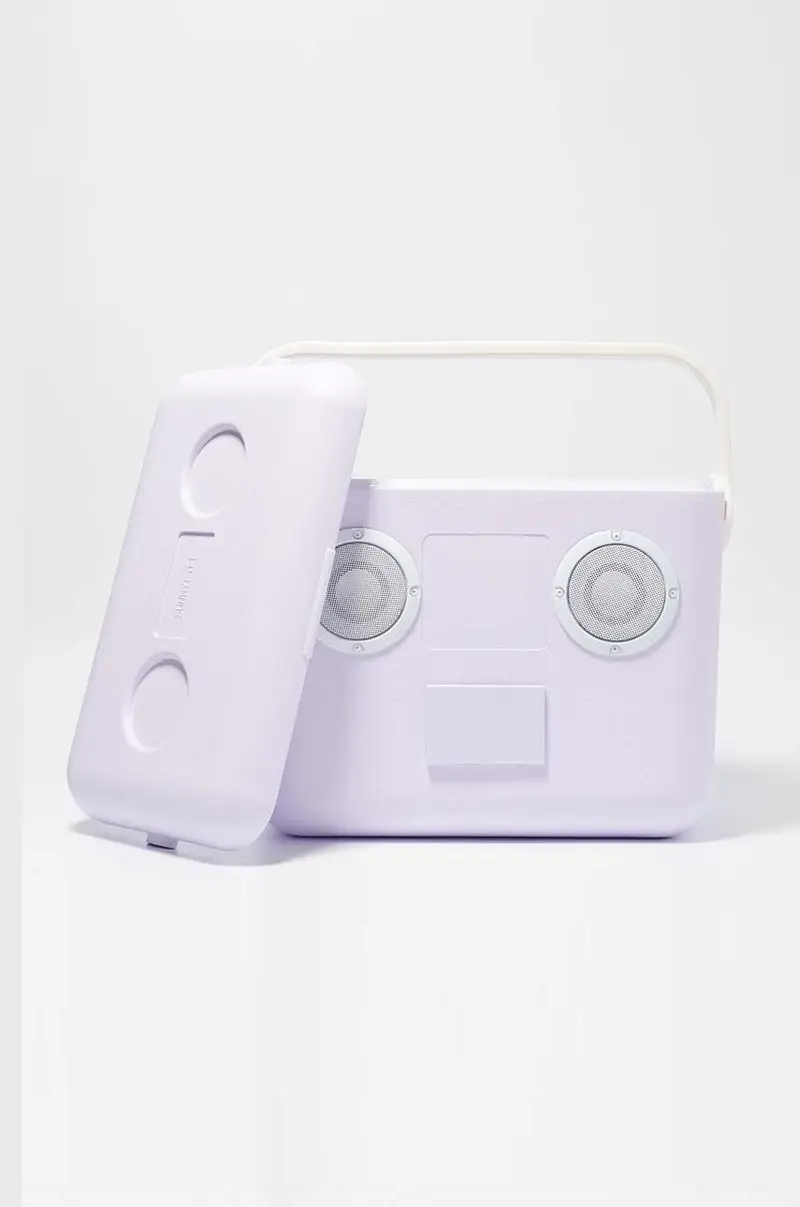 borsa termica con autoparlante Beach Sounds Violetto miniatura 2