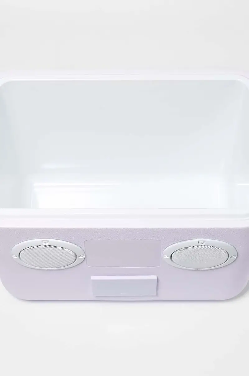 borsa termica con autoparlante Beach Sounds Violetto miniatura 5