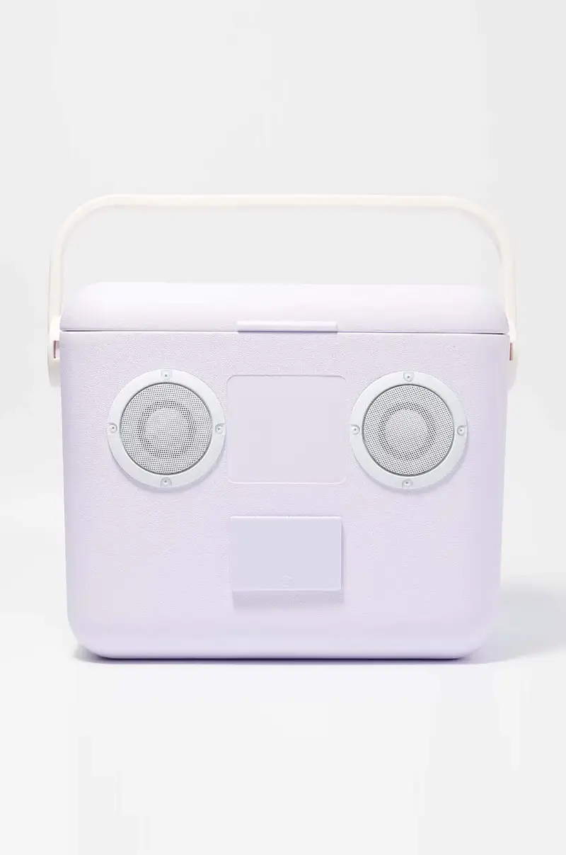 borsa termica con autoparlante Beach Sounds Violetto
