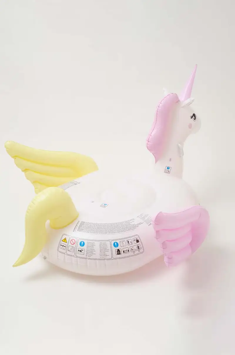 matterasso gonfiabile Luxe Ride-On Float Unicorn Past Multicolore miniatura 3