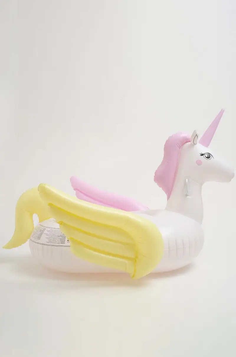 matterasso gonfiabile Luxe Ride-On Float Unicorn Past Multicolore