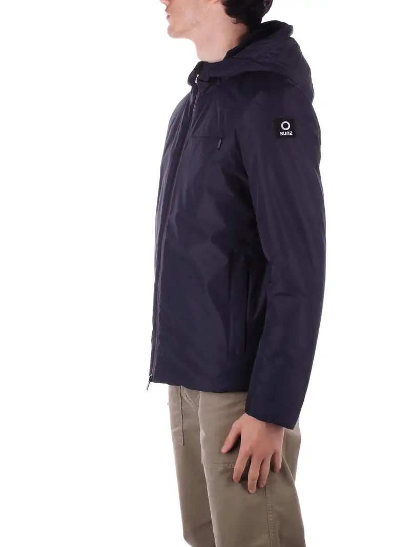 Giubbotto Uomo SUNS Dark blu Jacket - aurelio velour miniatura 2