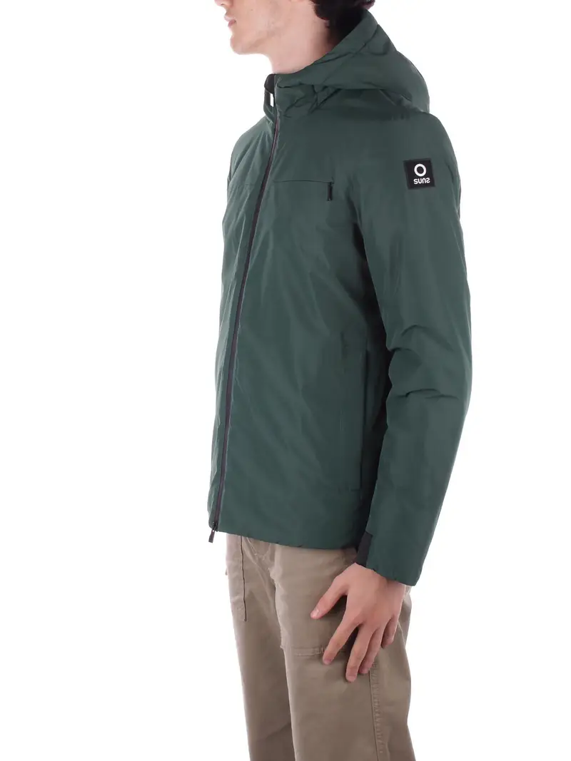 Giubbotto Uomo SUNS Forest green Jacket - aurelio velour miniatura 2