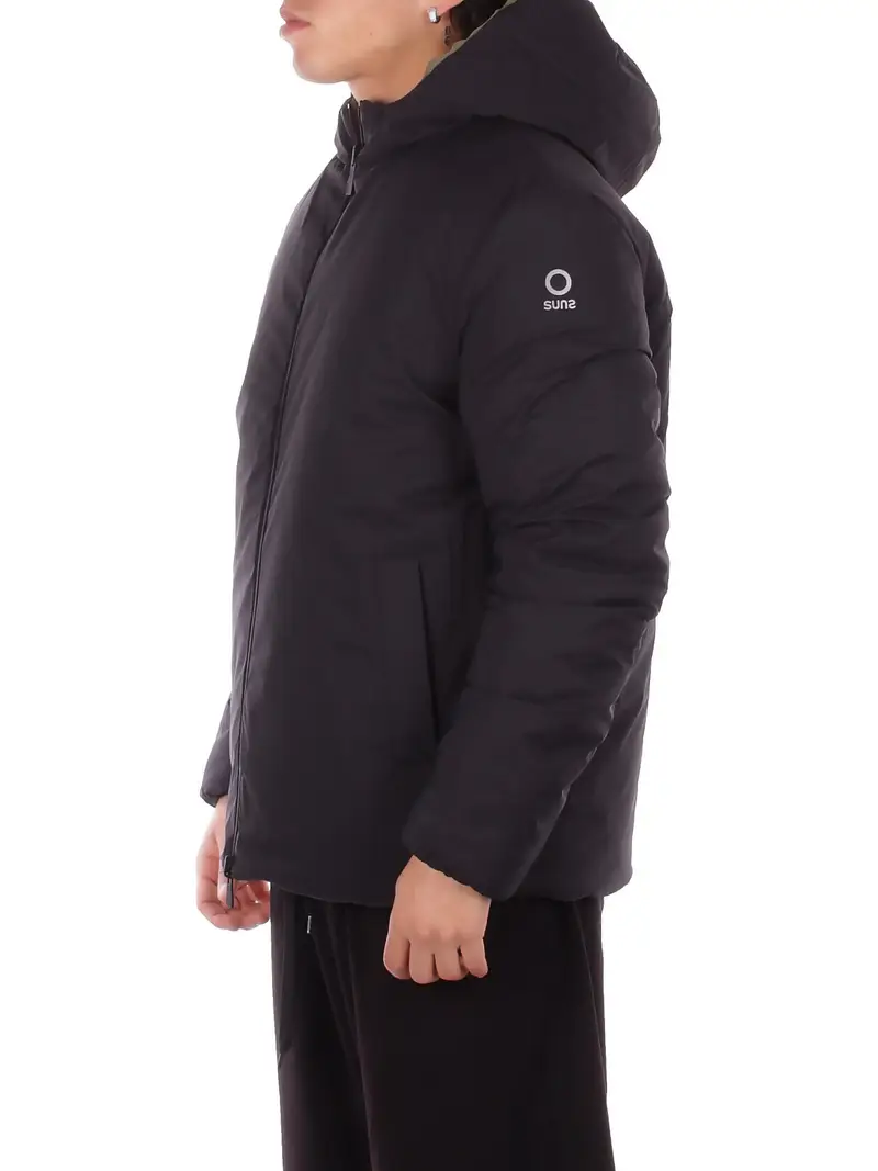 Giubbotto Uomo SUNS Militare nero Jacket delhi miniatura 2