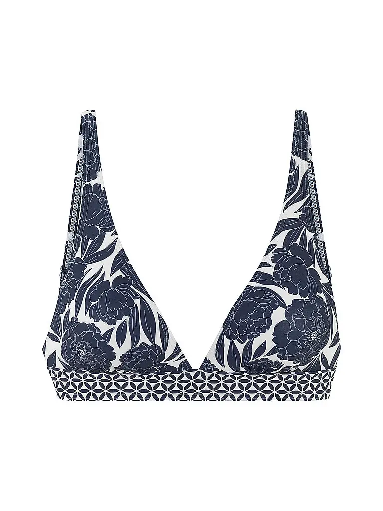 Top bikini a triangolo da donna blu | 34 A/B