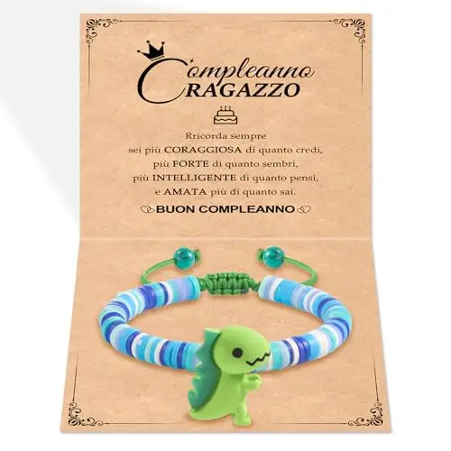 SUNSH Regalo per Figlio,Regalo per Il Ritorno a Scuola,Regalo Di Compleanno,Braccialetto per Figlio,Braccialetto Con